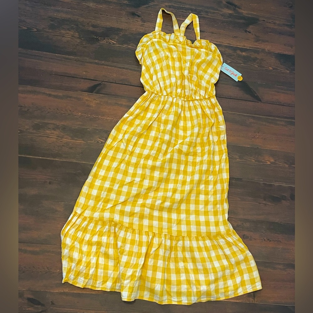 NWT Plaid Maxi Dress